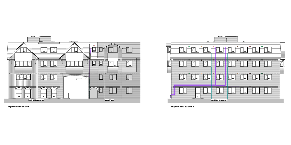 Meridian Court-Site Plan-Elevation1