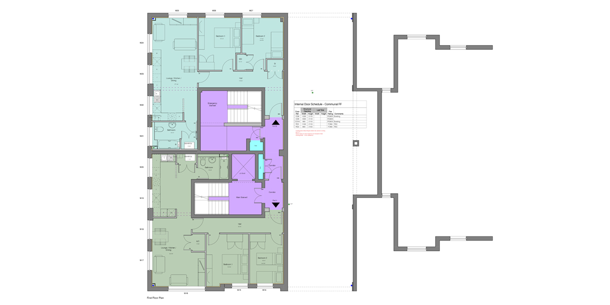Meridian Court-Site Plan-First Floor